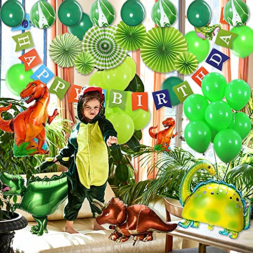 Dinosaur Birthday Party Decoration Set, 92 Pcs Set With Dinosaur Themed Party Favors Include Dinosaurs Balloons, Happy Birthday Banner,Backdrop,Paper Fan,Curtains,Pump Perfect For Your Kid's Party Dinosaur Birthday Party Decoration Set, 92 Pcs Set With Dinosaur Themed Party Favors Include Dinosaurs Balloons, Happy Birthday Banner,Backdrop,Paper Fan,Curtains,Pump Perfect For Your Kid's Party